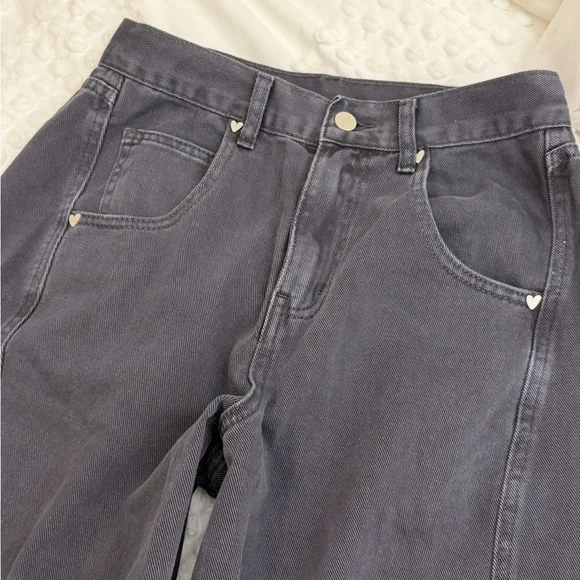 THINGS BETWEEN Mari Jeans Black Barrel Jeans Small New SOLD OUT NWT - Picture 7 of 16